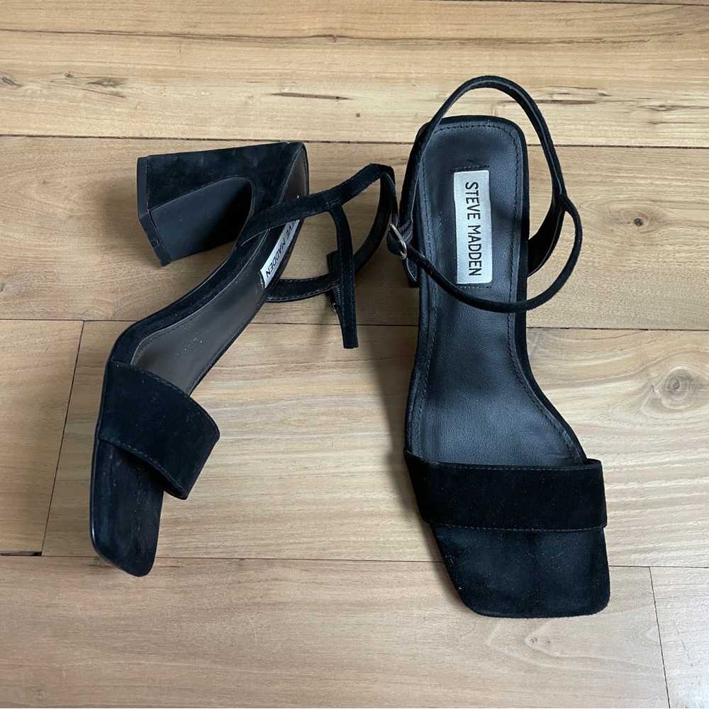 Steve Madden Black Women's Sandal Heel
